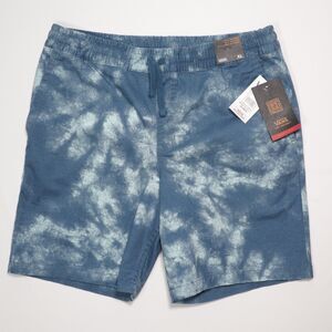 Vans Range Elastic Waist Shorts 16.5" Outseam Blue Tie Dye Boy's Youth Size XL